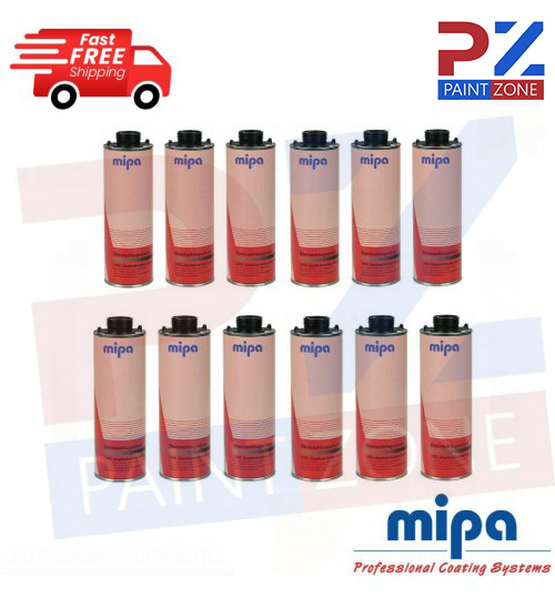 12 X MIPA SCHUTZ UNDER SEAL UNDERBODY RUST PROTECTION PROTECTOR BLACK 1LTR